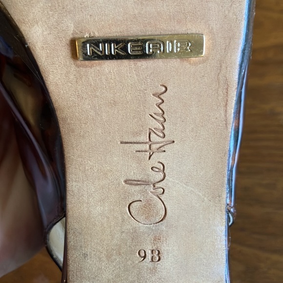 Cole Haan Nike Air patent leather tortoise print heels. - Picture 6 of 16